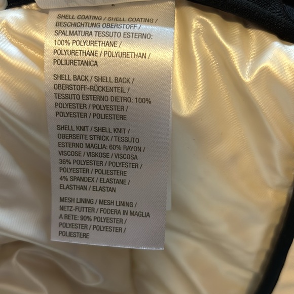 Quilted Pearlized White Puffer Jacket Women’s Large - Picture 10 of 12